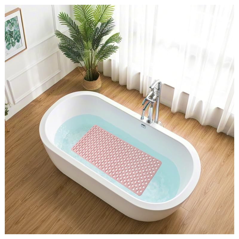 Nonslip Bathtub Mat Extra Soft TPE Bath Mat for Kids,