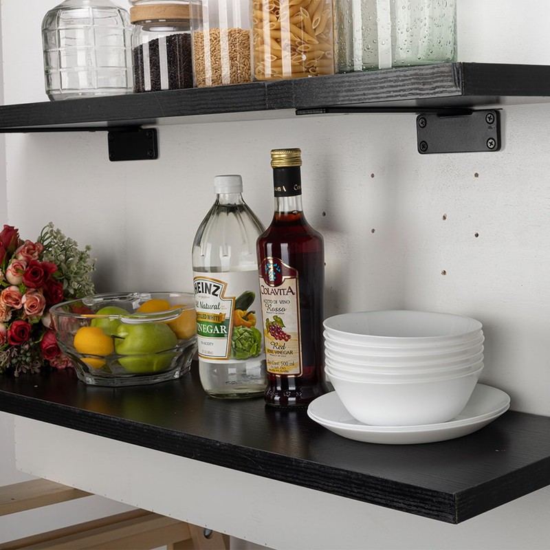 VICVIK 10 Inch Floating Shelf Bracket, Hidden Heavy Duty Hardware