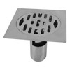 Square Shower Drain Kit 4.3in Stainless Steel Anti Clogging Odor