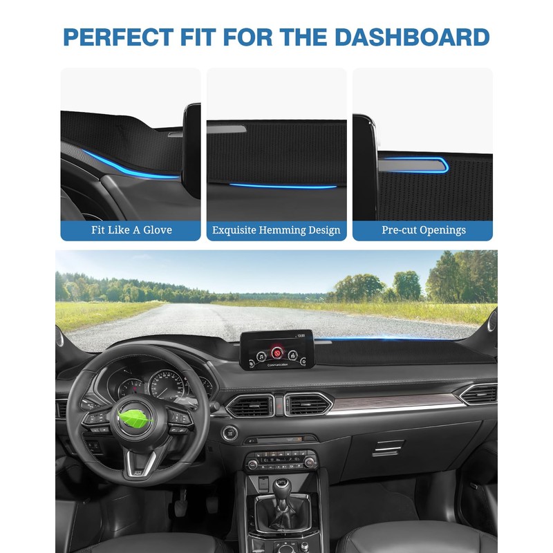 FIILINES - Funda para salpicadero para Mazda CX-5 CX5 2017-2024