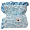 Max Daniel Baby Throw Blanket, Blue Giraffe by Max Daniel