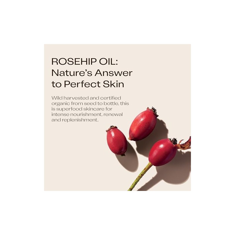 Trilogy Certified Organic Rosehip Oil Unisex, 1.52 Ounces