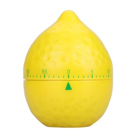 Lemon Mechanical Kitchen Timer, Cute Lemon Timer for Kids, Wind Up 60 Minutes Manual Countdown for Classroom, Home, Study and Cooking, 6.2x6.2x8cm