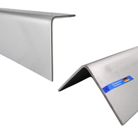 Stainless Steel Angle Blank Edge Protection Profile Angle Profile Corner Protection Edge Plate Side 45 x 25 mm Length 1500 mm Corner Angle Metal Angle Iron Corner Protection Profile Angle Plate Angle