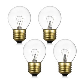 40W Oven Light Bulbs - Appliance Replacement Bulb for Refrige Oven Stove Microwave, High Temp 300 Degree Resistant,120V, E27/E26 Medium Brass Base Incandescent Light Bulbs, 400 Lumens, Clear, 4 Pack