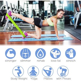 MyDear Bandas Elásticas Fitness Resistencia para Hombre Mujer, Cintas Musculación de Látex Natural con Bolsa Almacenamiento para Piernas Brazos Glúteos,Yoga,Gimnasio,Entrenamiento