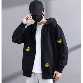 Ruoming Ruoming 1 PCS Yellow Duck Patches Hook and Loop Fastener PVC Rubber Tactical Military Cartoon Patch 3D Patches