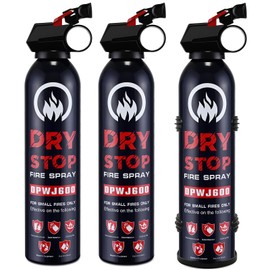 3PCS Fire Extinguisher for Home - Dry Stop Fire Extinguisher Spray, 600g Dry Chemical Fire Extinguisher for Kitchen, Car & Home | Portable, Fights Grease, Electrical & Vehicle Fires