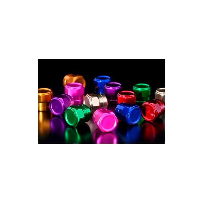 POSH 001800-02 Motorcycle Goods Full Billet Air Valve Cap, Short