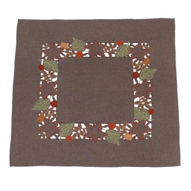 Mitteldecke, Tischdecke "Herbstlaub", braun 85 x 85 cm