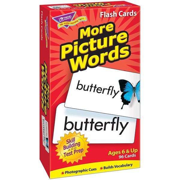 TREND enterprises, Inc. More Picture Words Skill Drill Flash Cards