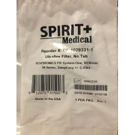 Spirit Medical Llcf10630961 M-Series Ultra Fine Filter, No Tab, Disposable,Spirit Medical - Each 1