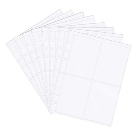 TEHAUX 50pcs Card Sleeves for Trading Cards Protective Covers Binder Pages for Sports Game Against Damage Highly Visible Display