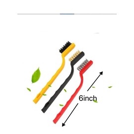 Katartizo 5Pcs Kitchen Stove Cleaning Brush + Scraper Tool Set, Heavy Duty Scraper for Gas Burners Cooktop Pot Pan Brass, Stainless Steel and Nylon Brush Head Brushes for Range Hood Grease Grime