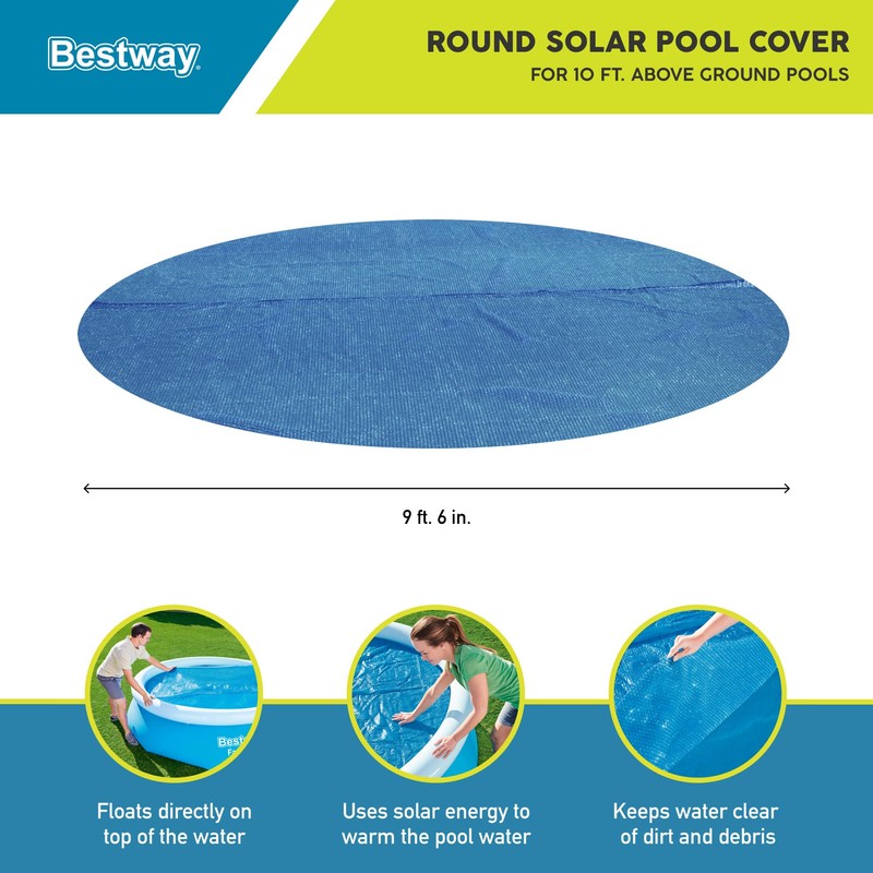 Bestway Round Solar Pool Cover for 10’ Round Above Ground