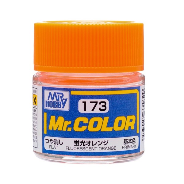 GSI Creos C173 Semi Gloss Fluorescent Orange 10ml, GSI Mr. Color