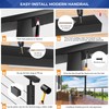 Zylorix 1Pack 4FT Stainless Steel Black Handrail for Cable Railing