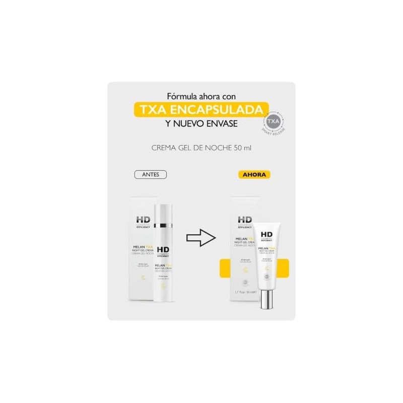 HD Cosmetic Melan TXA Crema Gel Noche 50 ml Uniformidad