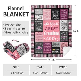 Mcurore Great Grandma Gifts Blanket 60"x50", Christmas/Birthday Gifts for Great Grandma, Great Grandmother Gifts, Gifts for Great Grandmother, Gift for Great Grandma, Best Great Grandma Gifts Ideas