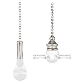 Westinghouse Lighting 31 cm Brushed Nickel Pull Chain with Fan and Glass Bulb