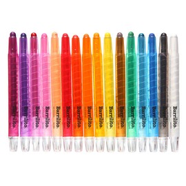 Barrilito Crayones Girables, 16 Colores. CRY16