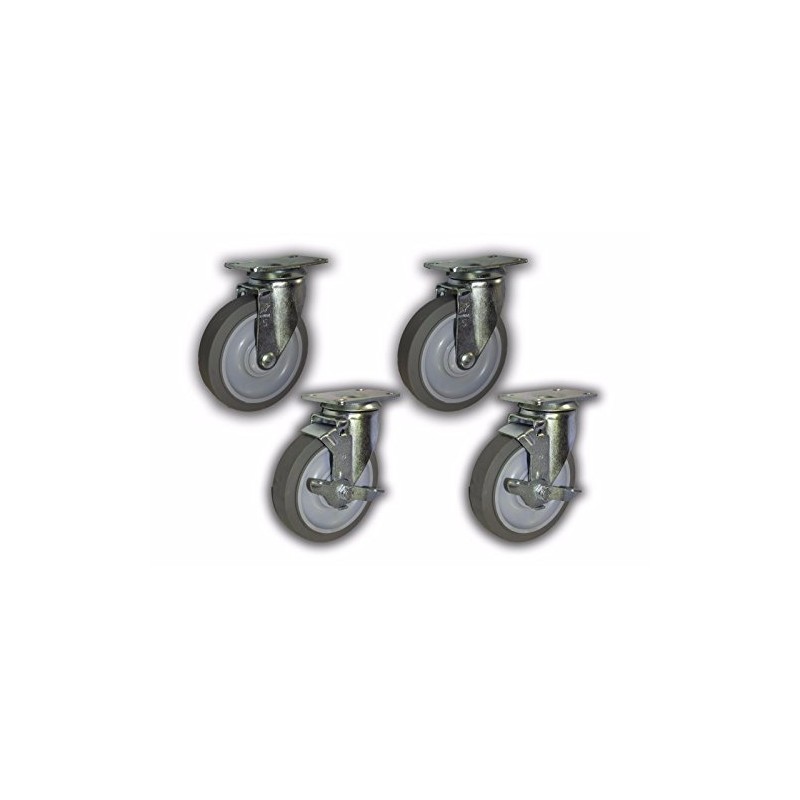 5" x 1-1/4" Swivel Caster w/ Non-Marking TPR Wheel 1300#