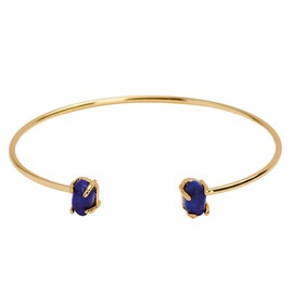 LuckyLy Pulseras Mujer con Piedras Naturales Lapislázuli, Brazalete con Baño de Oro 18k – Joyería para Mujer Ideal como Regalos para Mujer Originales, Regalos para Mamá y Novia, Modelo Ivy