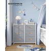 SONGMICS Dresser for Bedroom with 6 Drawers, Chest of Drawers,