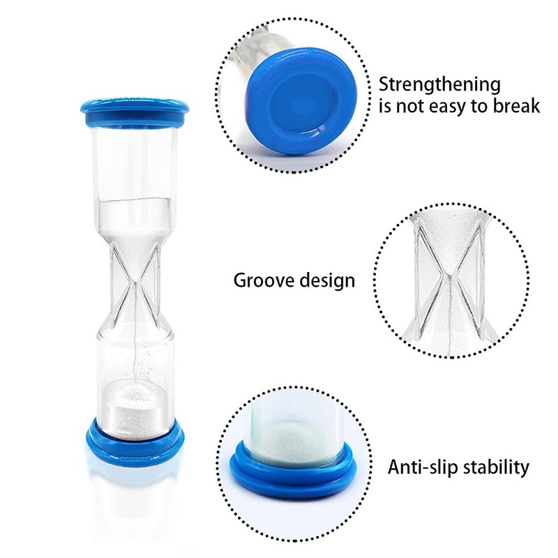 2 Minute Sand Timer, Blue (Set of 2)