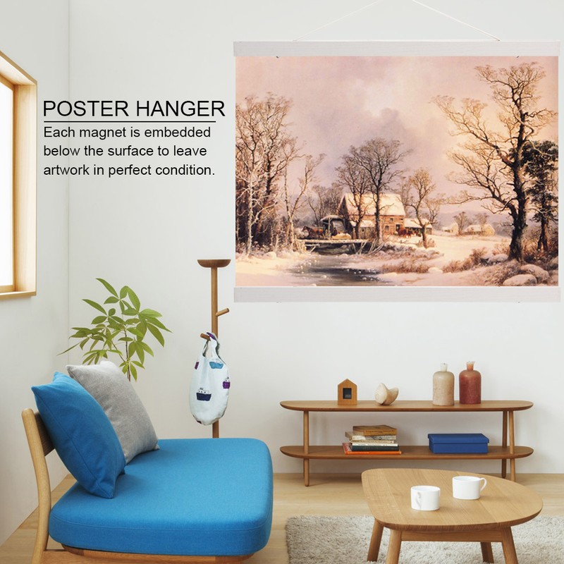 Modern Magnetic Sawdust Photo Picture Frame DIY Poster Scroll Prints