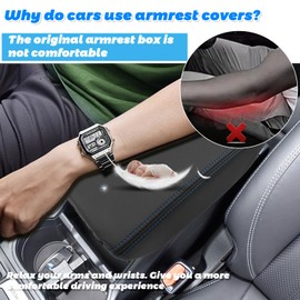 SHAOHAO for 2025 Subaru Forester Center Console Cover Fit for 2025 Subaru Forester Accessories (Base/Premium/Sport/Limited/Touring) Armrest Cover 2025+ Forester Anti-Scratch Middle Lid Cover Pad