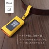 HANATORA SK-S-BlueIndigo Genuine Leather Smart Key Case with Strap, Shrink