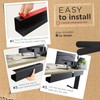 No-Screw Under Desk Cable Management Tray - Self-Adhesive Installation, Cord