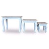 FAMIROSA 3 PCS Nesting End Side Table Set Stackable Nightstand