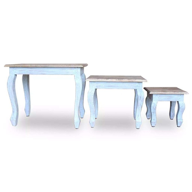 FAMIROSA 3 PCS Nesting End Side Table Set Stackable Nightstand