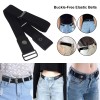 2 x Buckle-free Elastic Invisible Waist Belt for Jeans No