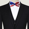 HERSAUL Men's American Flag Bow Tie, Adjustable USA Patriotic Bow