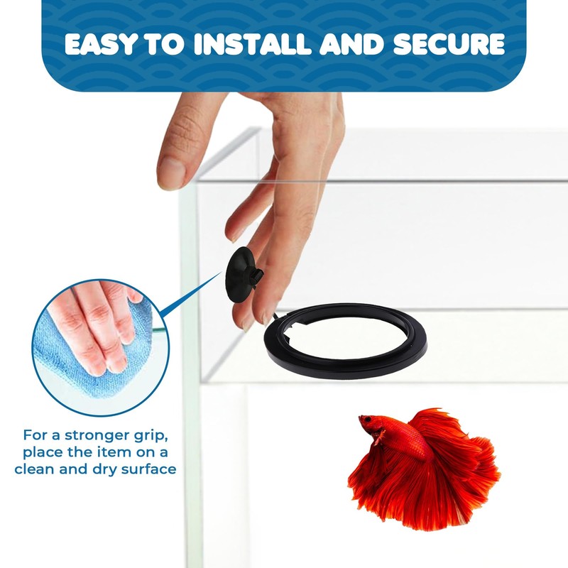 SunGrow SunGrow Betta Feeding Ring, Prevent Water Turbulence from Washing
