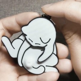 Mischief Cat Interactive Keychain,Rotating Cats Eggs Key Chain，Funny Cat Play with Its Spinning Balls Keychain Toys(whit-black-gray-dark blue-yellow-5PCS)