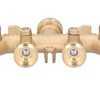 4 Way Connector, Hose Splitter Brass for Lawn Irrigation for