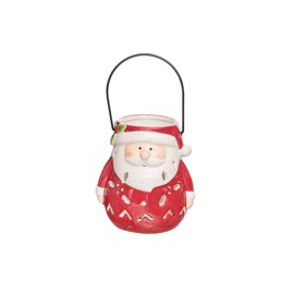 C&F Home Santa Lantern Red