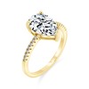 Pear Shape Teardrop Pear Shape Solitaire AAA CZ Engagement Ring