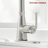 Lavatrum Kitchen Faucets with Pull Down Sprayer 17 Inch Single
