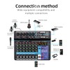 TEYUN 8 Channel Professional Portable Mixer Sound Mixing Console Computer