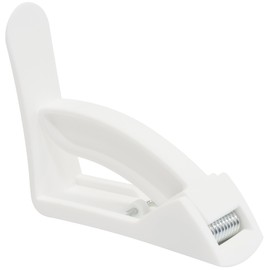 AERZETIX - C69419 Set of 4 Tablecloth Clips with Spring 60 x 55 mm - Plastic and Metal - Picnic, Party Garden, Accessories, Tablecloth - White