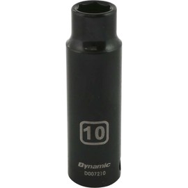 Dynamic Tools 3/8-Inch Drive 6 Point Metric, 10-Millimeter Deep Length, Impact Socket