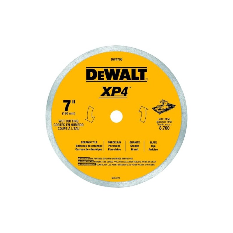 DeWalt Accessories DW4766 7X.060 Porc Tile Wheel,