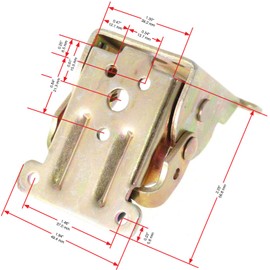 Tech Team - Bisagra plegable para patas de mesa, bisagra autobloqueante positiva, mesas plegables, extensiones y escritorios plegables, juego de 4 bisagras, accesorios incluidos
