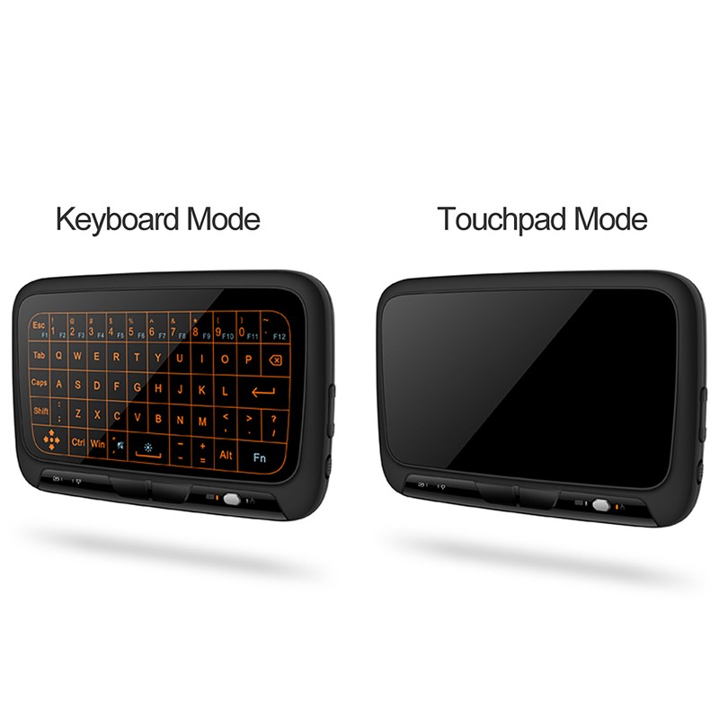 H18+ 2.4GHz Wireless Keyboard Full Touchpad Backlight Keyboard with Large