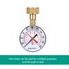 LAPOOH 2-1/2'' Pressure Gauge Water Pressure Test Gauge 3/4'' Female